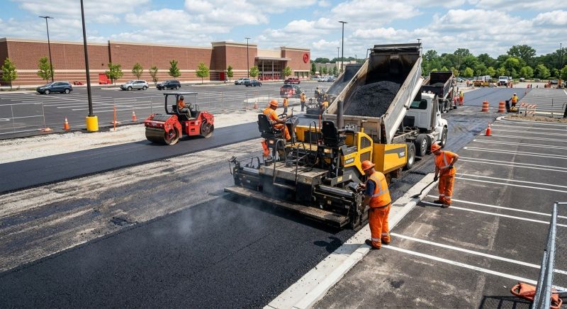 Asphalt Parking Lot Paving in Los Angeles, CA
