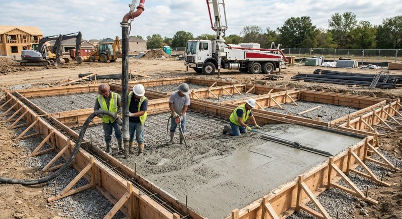 Foundation Pouring in Fort Worth, TX